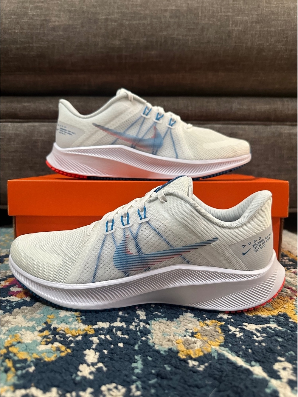 Size 7.5M/9 Women - Nike Quest 4 “White Pure Platinum”